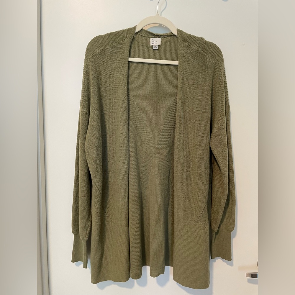 a new day Olive Cardigan Sweater